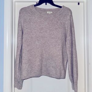 Max Studio Heather Beige Oversized Sweater